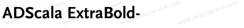 ADScala ExtraBold字体转换